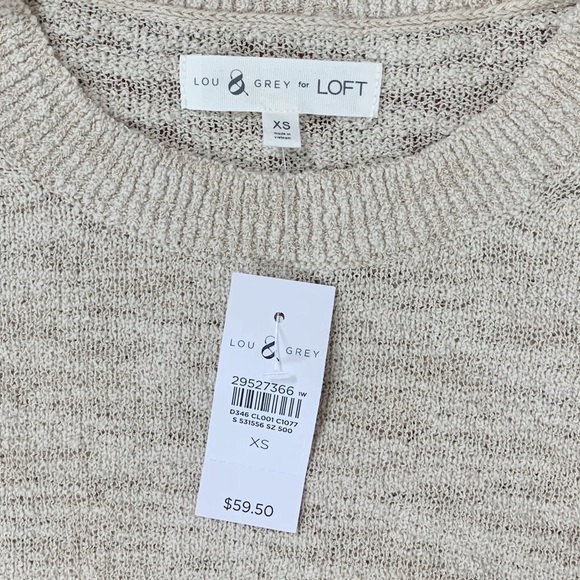 NWT Lou & Grey Dolman Knit Sweater in Natural Oat - Picture 5 of 7